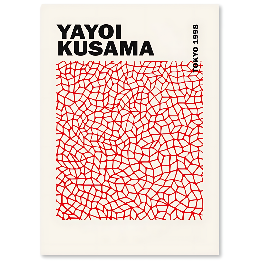 TOKYO 1998 Vision - Yayoi Kusama-inspirerade canvastavlor